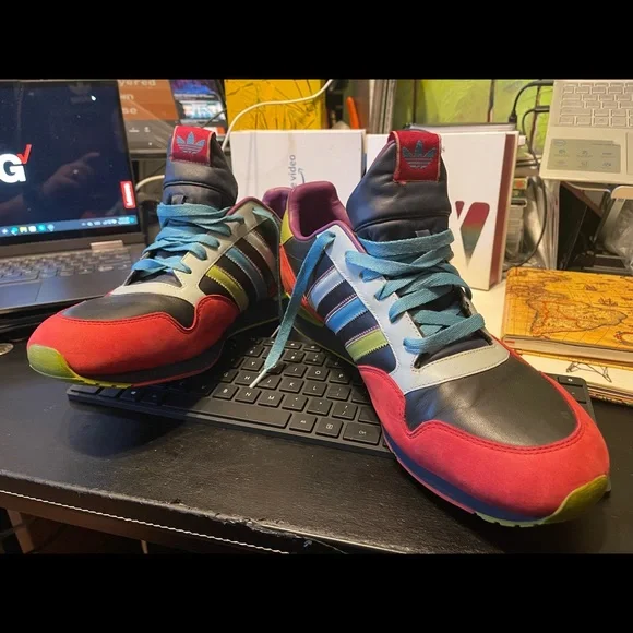 Adidas Mens size 12 retro rare Classic leather fashion sneakers - Picture 7 of 9